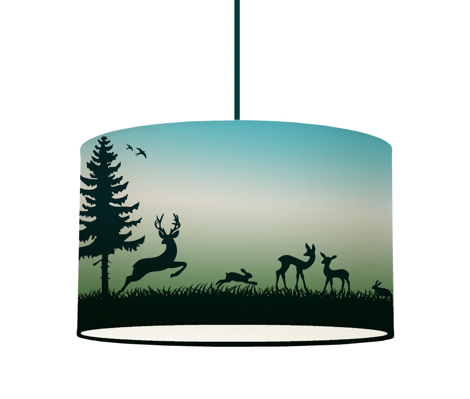 Hängelampe Deckenlampe schatten weihnachten verlauf Wald Hirsch Wohnzimmer verlauf