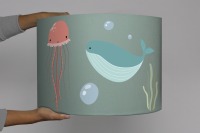 Lampe fisch tintenfisch mint unterwasser für Kinder mint