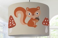 Lampenschirm Kinderzimmer Eichhörchen Hase Fuchs