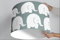 Lampenschirm Kinderzimmer Elefant Elefantenlampe mint 2