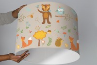 Lampenschirm Waldbewohner Kinderlampe Kinderzimmer 2