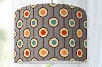 Lampenschirm Muster Schlafzimmer Wohnzimmer Kinderzimmer Stehlampe Retro Muster Hippie 70s Bunt graf