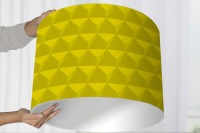 Lampenschirm Dreieck Muster grafisch gelb 5