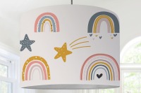 Junge zimmer Lampenschirm regenbogen stern junge modern skandinavisch Muster modern skandinavisch