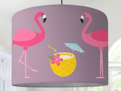 Flamingo Lampenschirm Wohnzimmer