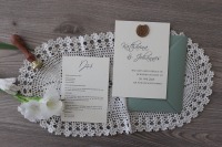 Hochzeitseinladungen Goldrand - zeitlos und minimalistisch 8