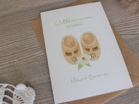 personalisierte Karte zur Geburt , Postkarte Geburt , Glückwunschkarte Geburt 3