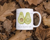 personalisierte Tasse Avocados , Geschenkidee Freunde Paar , Tasse mit Namen 2