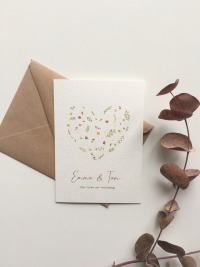 personalisierte Glückwunschkarte Verlobung