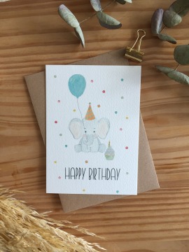 Postkarte zum Geburtstag - Glückwunschkarte Geburtstag A6