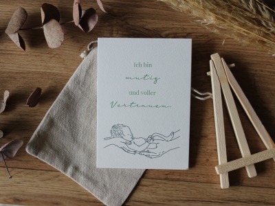 Affirmationskarten für Geburt und Schwangerschaft - Geburtsaffirmationskarten