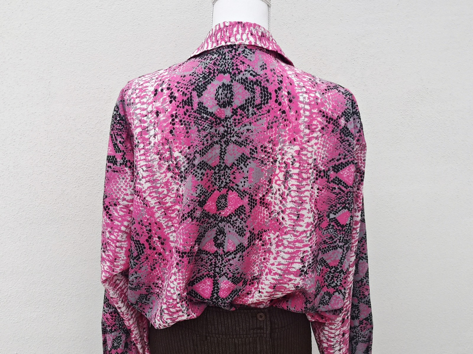 pinke Vintage Bluse, Oversize 3