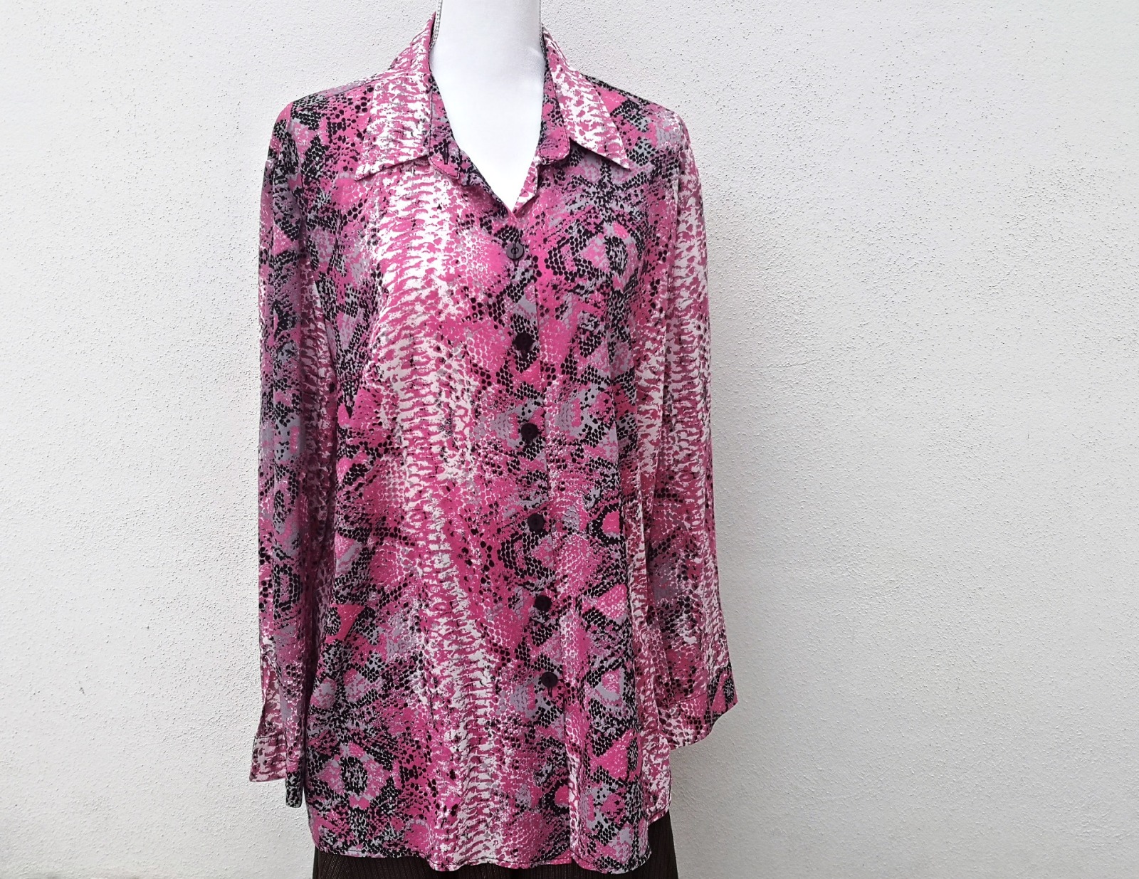pinke Vintage Bluse, Oversize 4