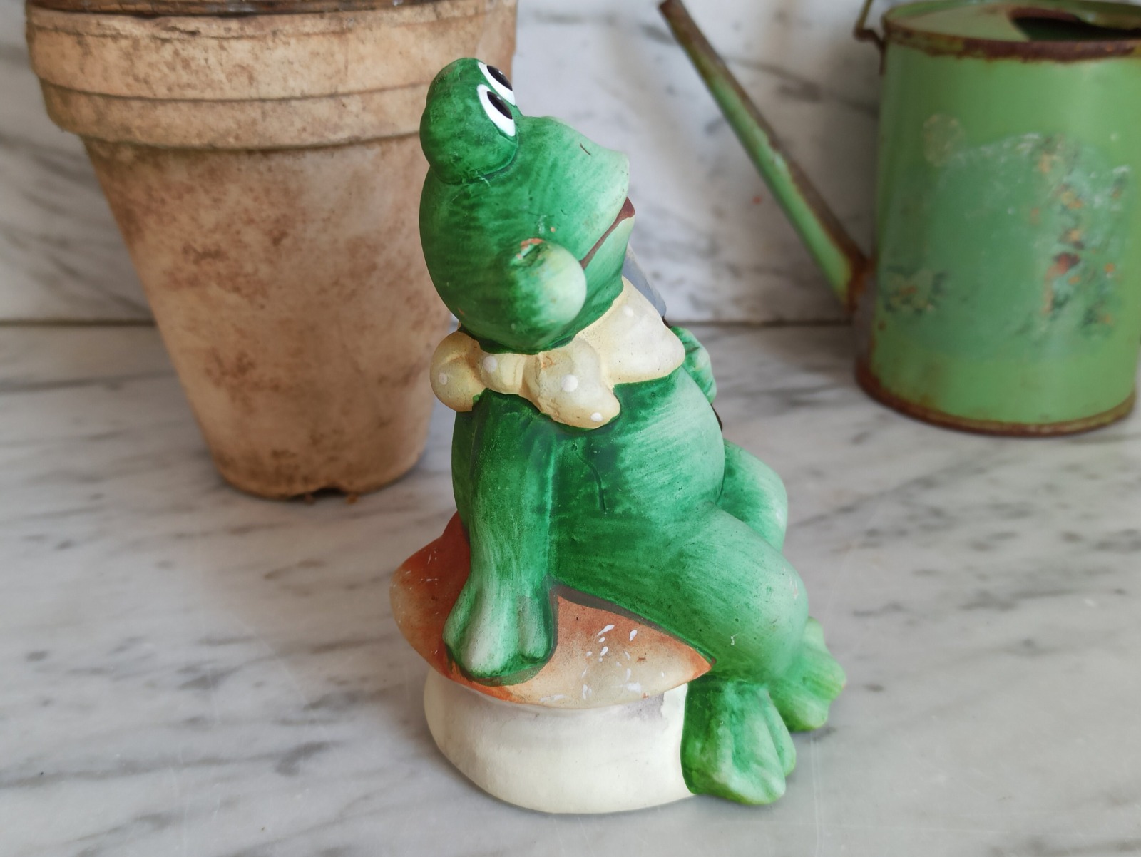 Frosch - Gartendekoration - Kitsch - Keramik Figur 5