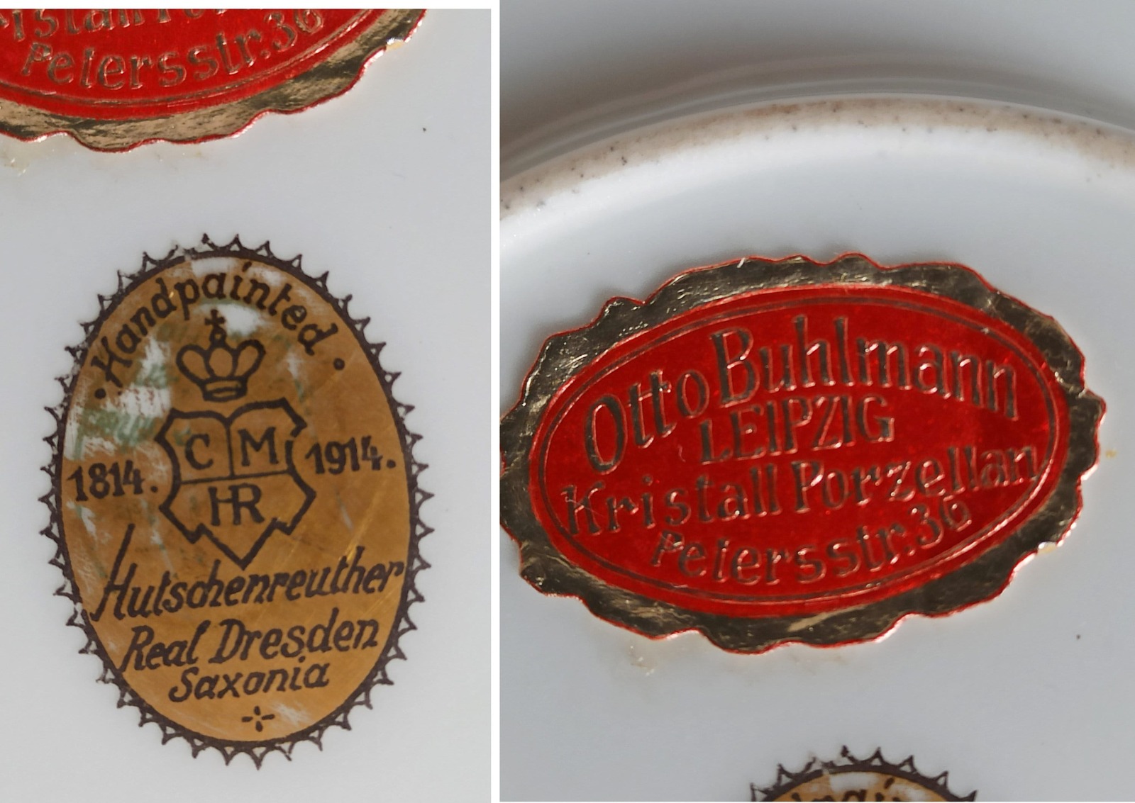 Antike Prunkschale Hutschenreuther Porzellan / 20er Jahre / Sammlerporzellan / Hutschenreuther Real