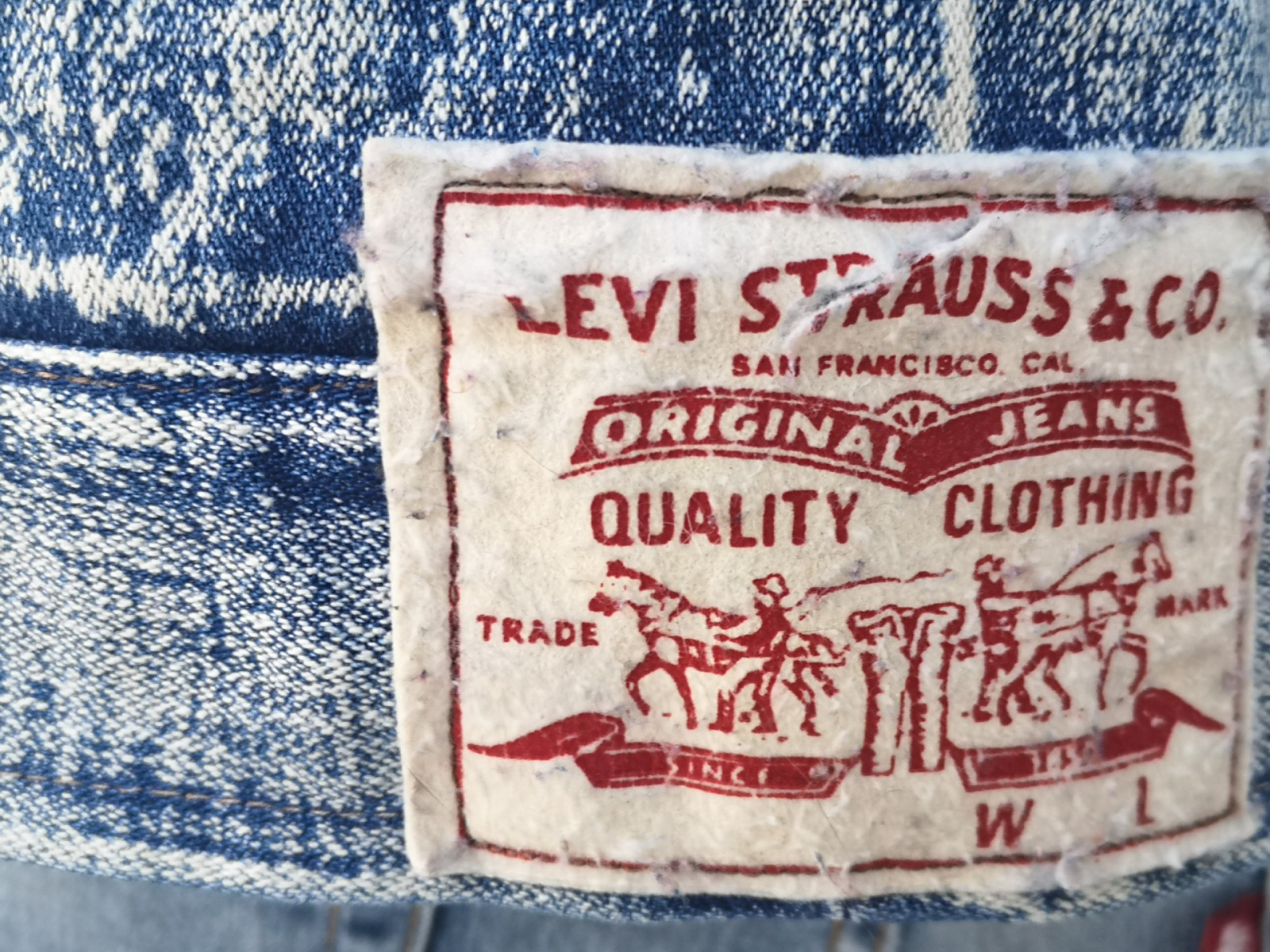 Vintage Levis Jeansjacke Stone washed 15
