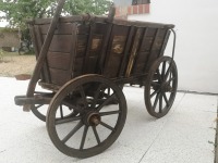 großer antiker Bollerwagen / Leiterwagen 5