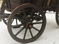 großer antiker Bollerwagen / Leiterwagen 6