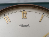 Vintage Tischuhr Kienzle / Mechanische Uhr für den Schreibtisch / 1950er Jahre / Schreibtischuhr /