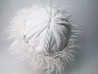 Warme weiße Wintermütze / Mütze 4