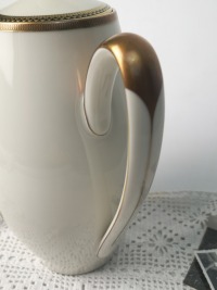 Vintage Kaffeekanne / Teekanne mit Goldrand 4