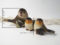 3 kleine Vögel aus Kunstharz Resin 5