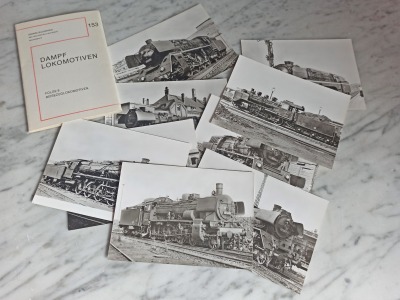 AK Dampflokomotiven - 9 Postkarten der Bildserie 153 / alte Ansichtskarten