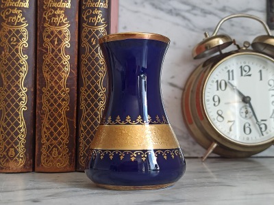 kleine KPM Royal Vase - Vintage Vase / Echt Kobalt / Bavaria
