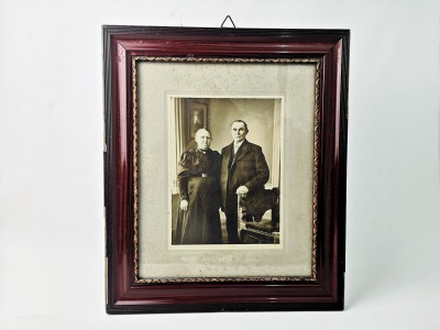 altes gerahmtes Foto aus den 1920 - alter Rahmen mit Fotografie