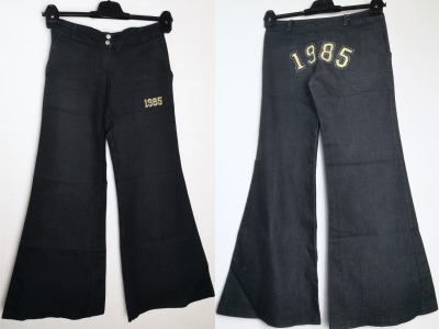weite Jeans / Schlaghose - extra weit Vintage Hose aus den 90ern / Flared Hose