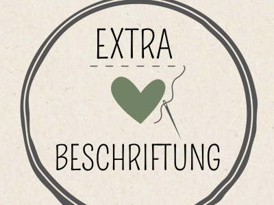 EXTRA BESCHRIFTUNG - Zusätzliche Beschriftungsoption für manche Produkte