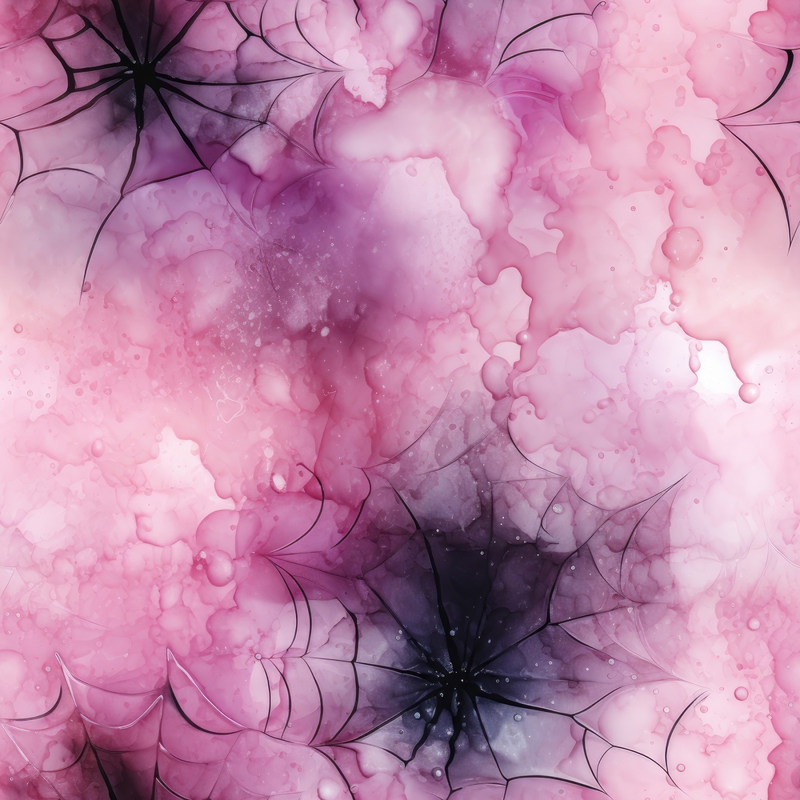 Pastel Spider Web Pink