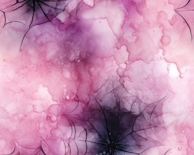 Pastel Spider Web Pink