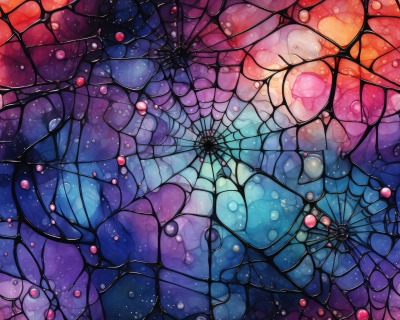 Spider Web purple