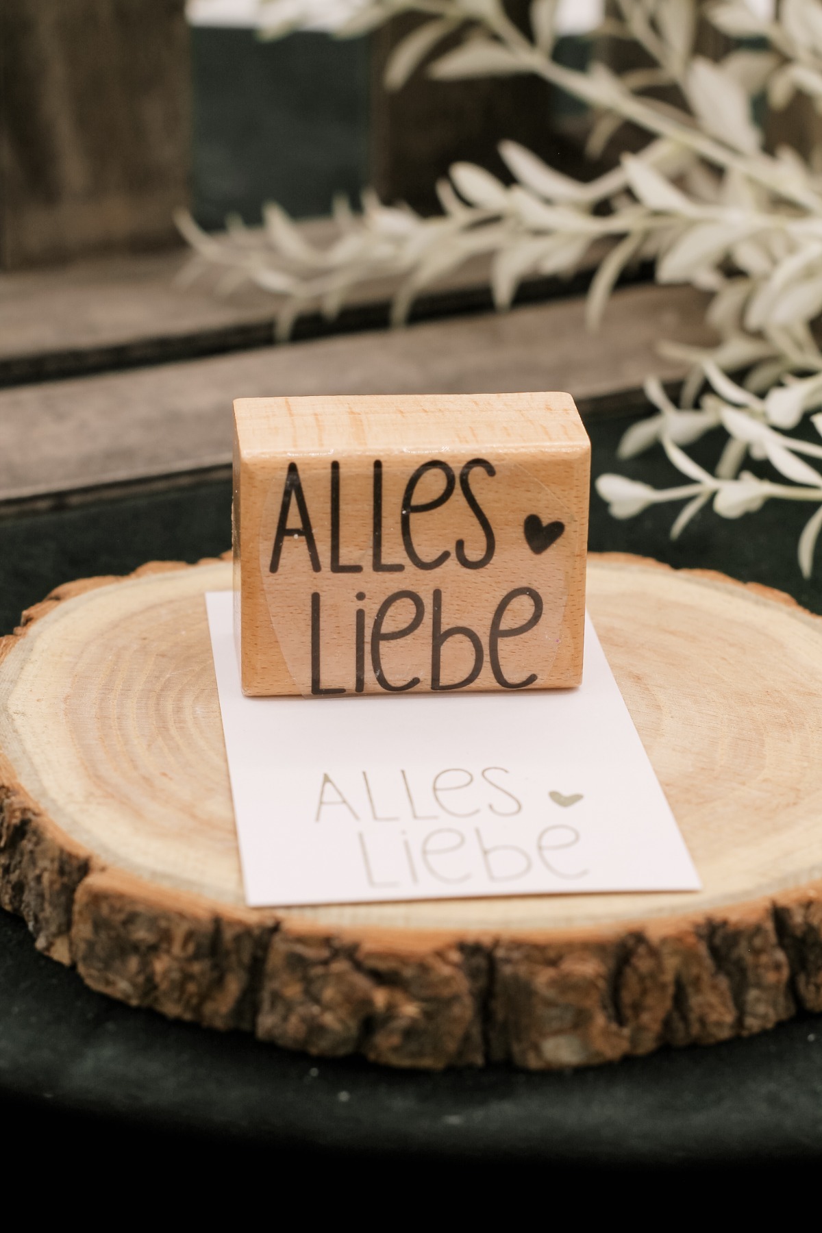 Holzstempel Alles Liebe - Variante 1 3