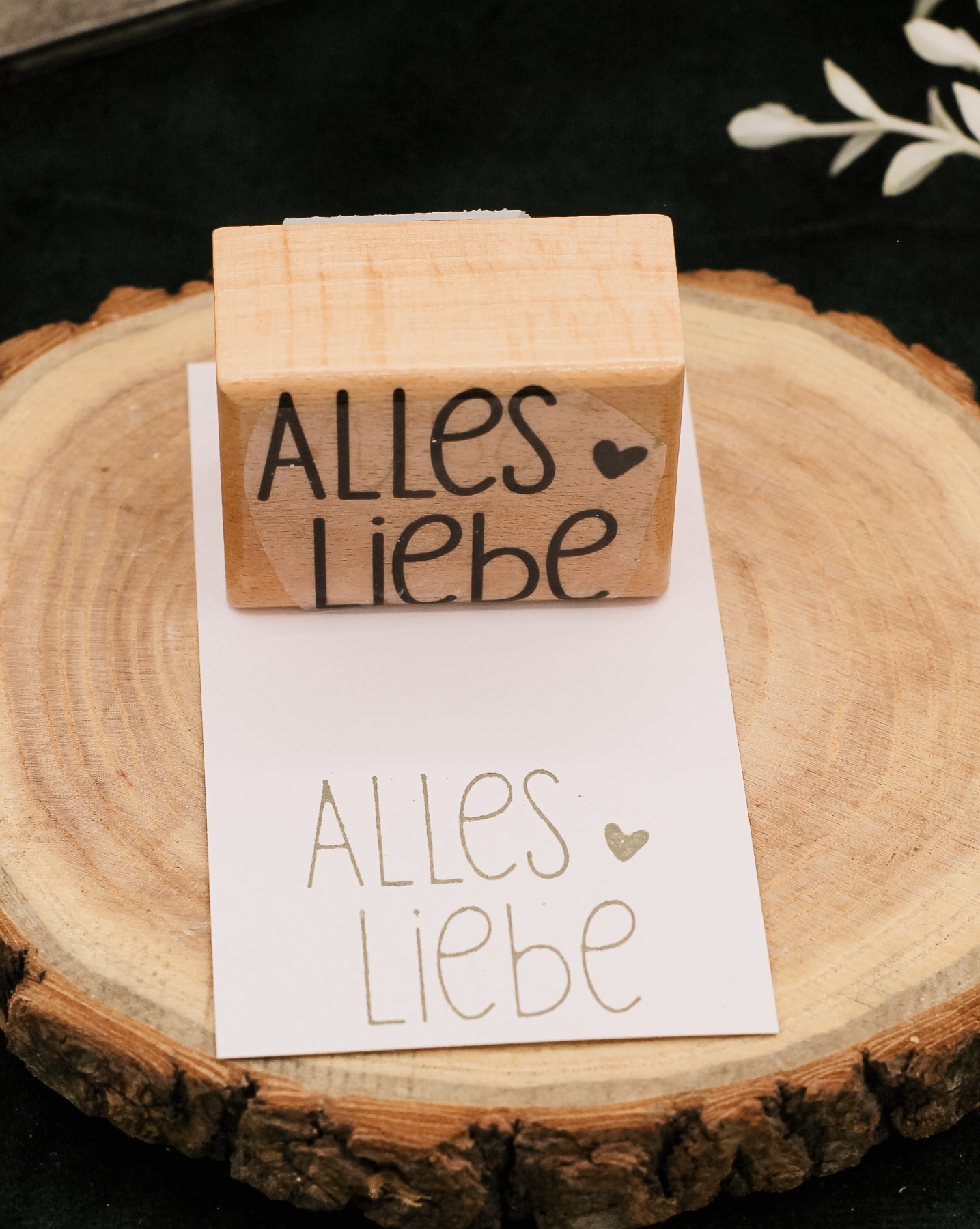 Holzstempel Alles Liebe - Variante 1 2