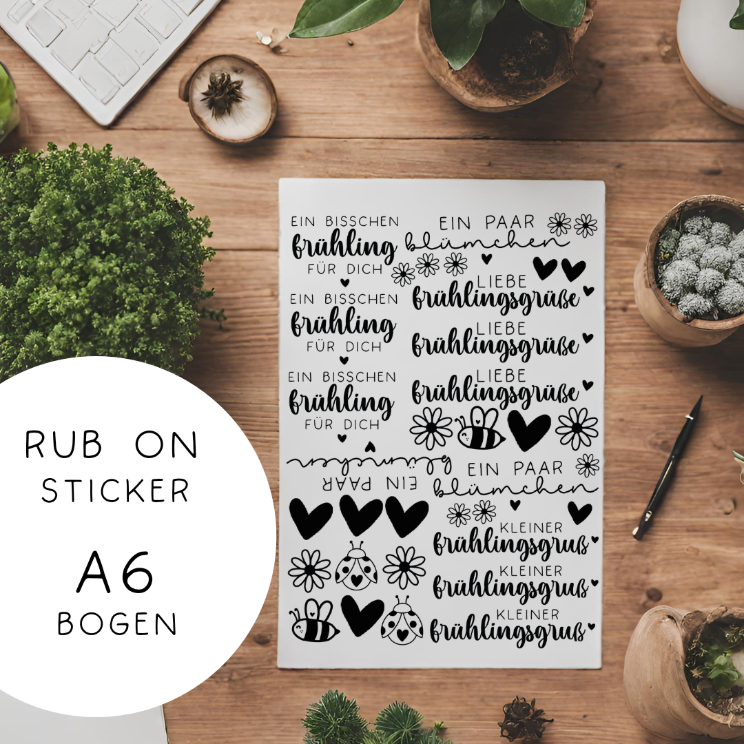 RubOn Sticker - Frühling A6