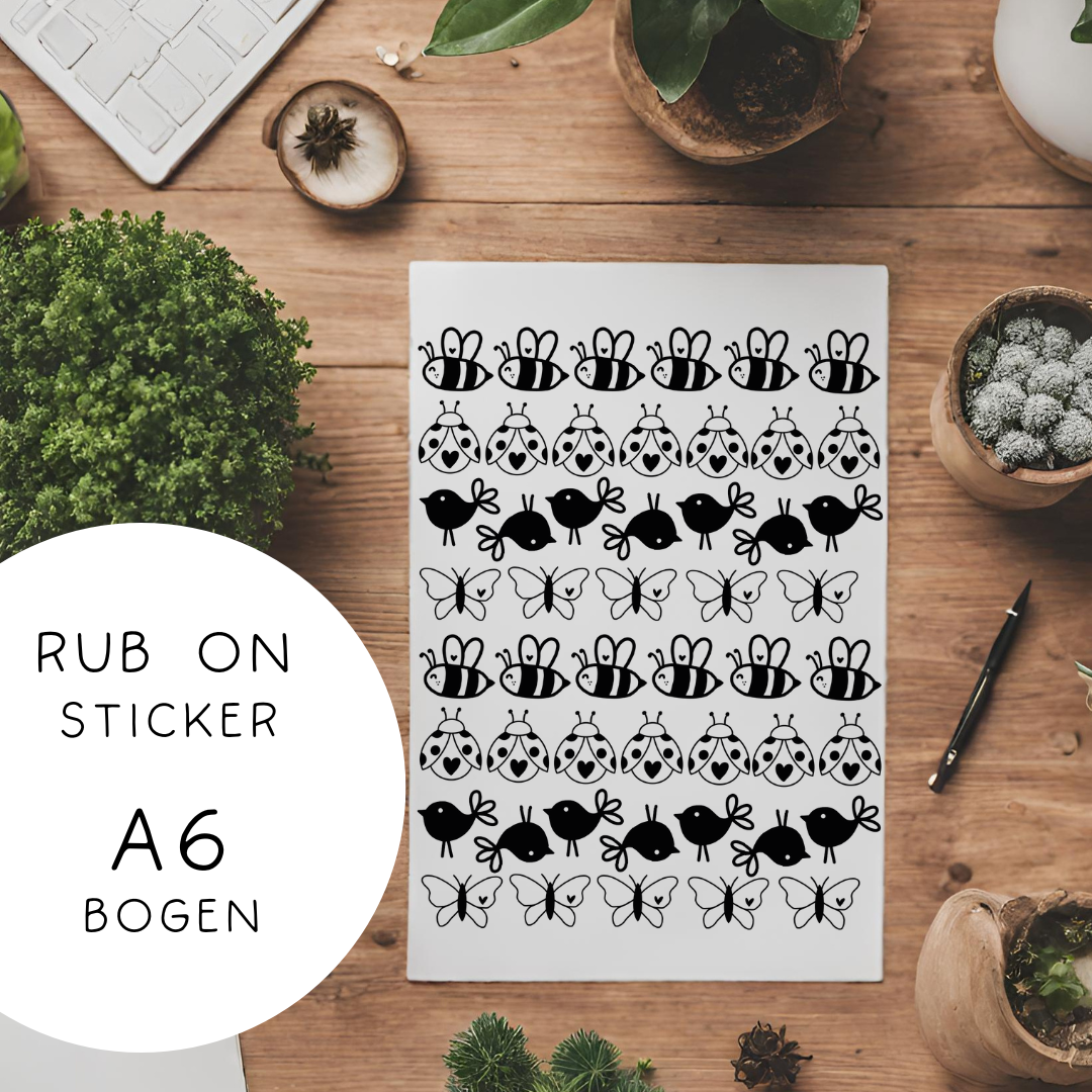 RubOn Sticker - Tierchen A6