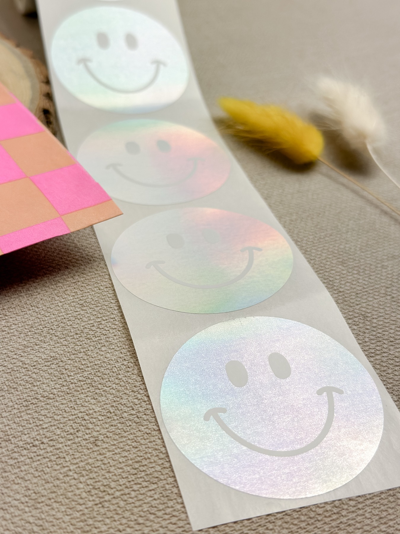Sticker - Smiley holografisch