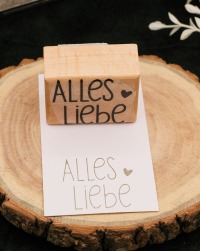 Holzstempel Alles Liebe - Variante 1 4