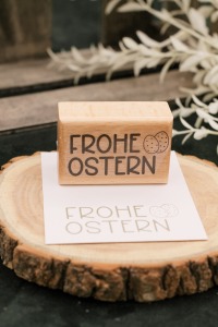 Holzstempel Frohe Ostern - Variante 2 4