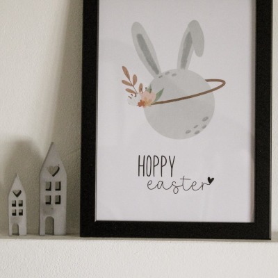 Poster - Hoppy Easter - Wanddekoration