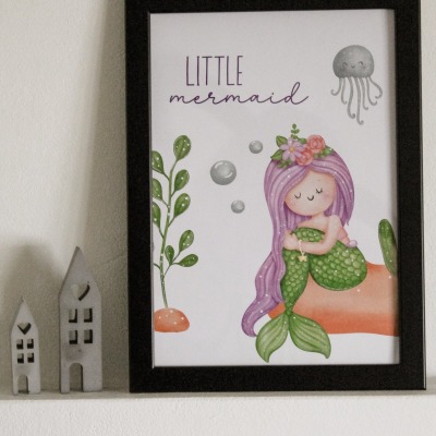 Poster - Little mermaid - Wanddekoration