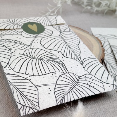 Geschenktüte - Pflanzen - Papiertüte mit Pflanzenmuster