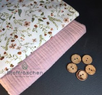 Stoffpaket aus Musselin und Jersey, 2x 50 cm