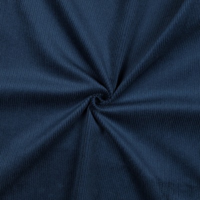 Cordstoff elastisch, Breitcord, Ökotex Standard 100 - dunkelblau , ab 10 cm