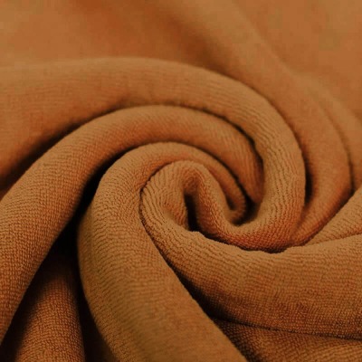 Strech Frottee Stoff aus Baumwolle, Ökotex Standard 100 - rost, ab 50 cm