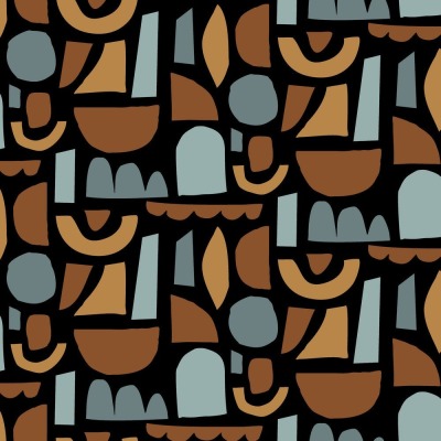 Canvas Stoff Baumwolle, Dekostoff, geometrische Muster, ab 50 cm