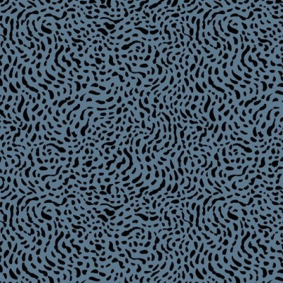 Jersey Stoff aus Baumwolle, Poppy Design, leoprint, blau, ab 50 cm