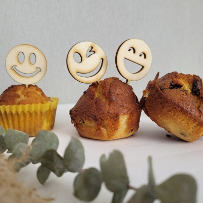 Muffinsteckerset Smiley